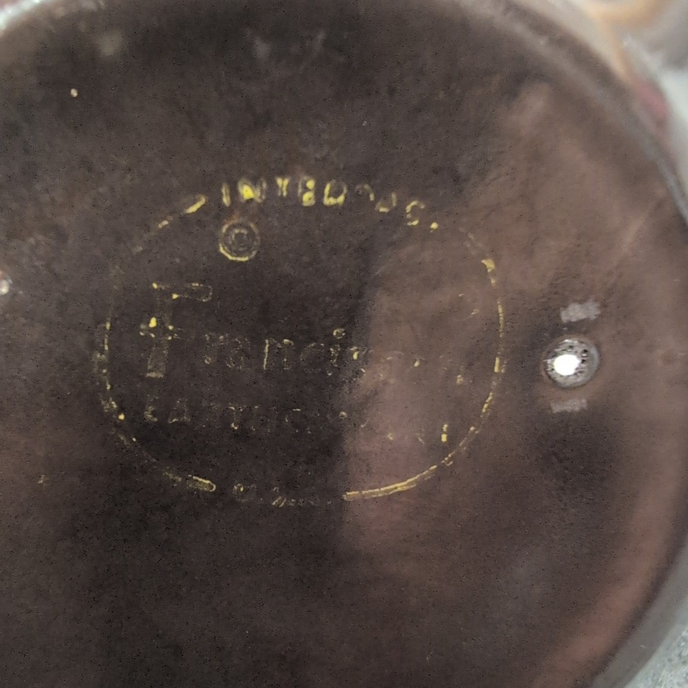 Franciscan Interpace Earthenware Creamer Pitcher Dark Brown Mid Century Modern - Picture 6 of 7